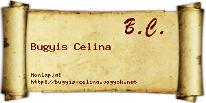 Bugyis Celina névjegykártya